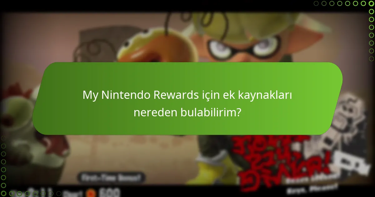 Splatoon 3’te My Nintendo Rewards’ı nasıl talep ederim?