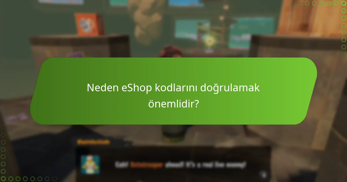 Splatoon 3 eShop kodumu nasıl doğrulayabilirim?