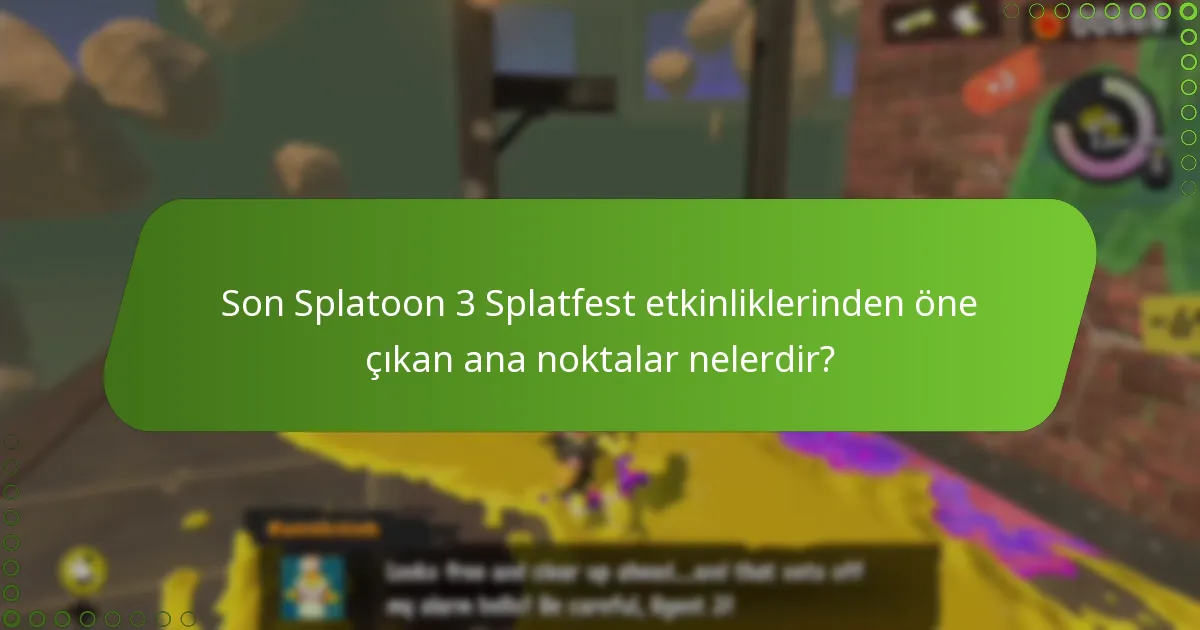 Oyuncular gelecekteki Splatfest etkinliklerinden neler bekleyebilir?