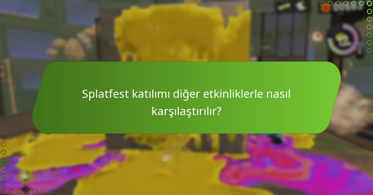Splatfest performansını artıracak stratejiler nelerdir?