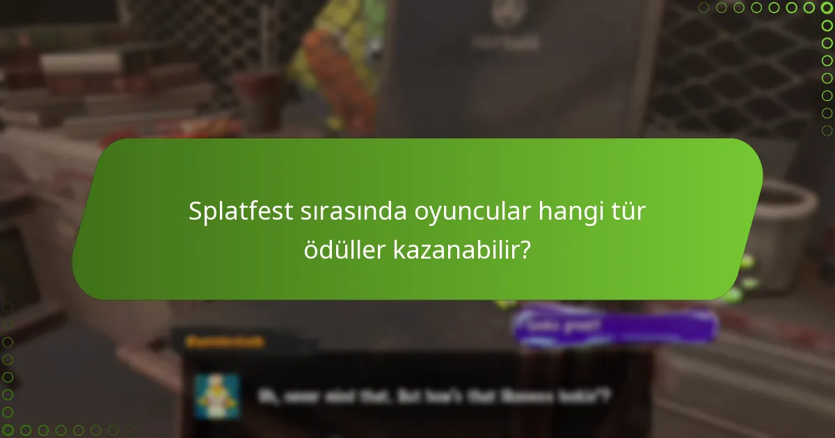 Splatfest ödülleri önceki etkinliklerle nasıl karşılaştırılıyor?