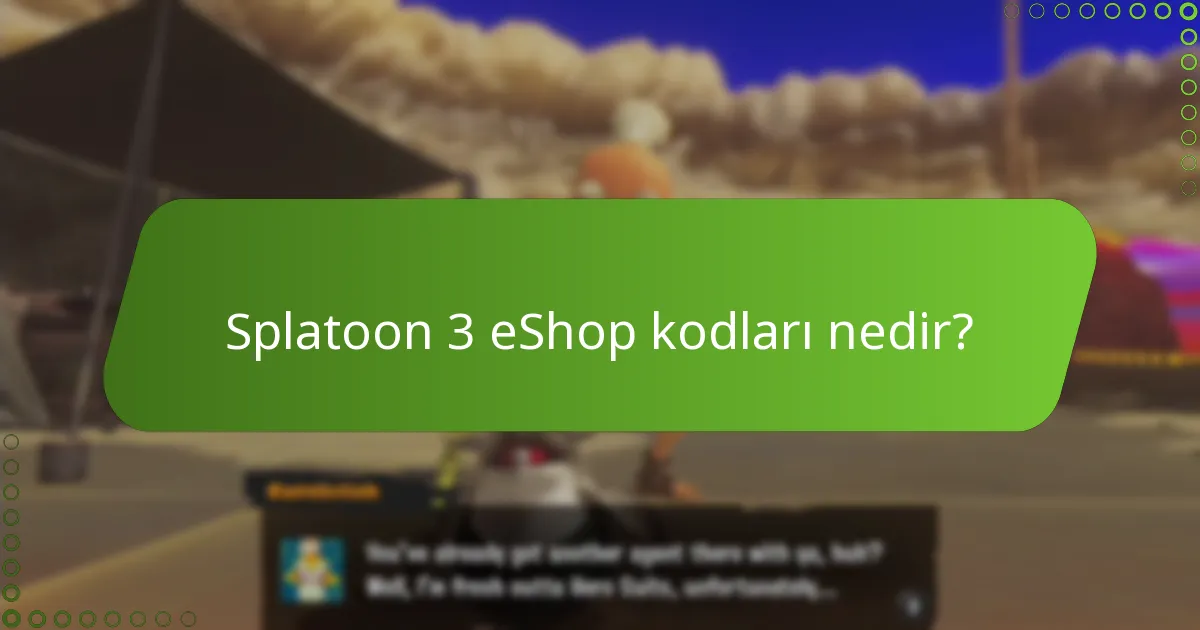 Splatoon 3 eShop kodlarını nasıl kullanabilirim?