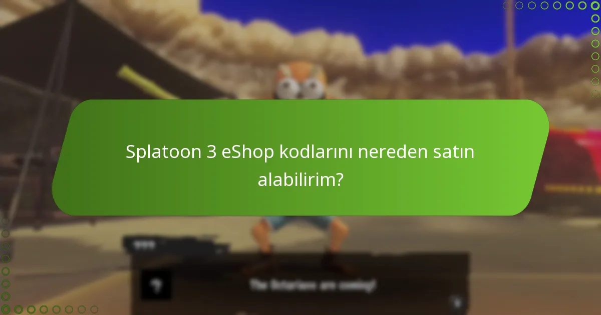 Splatoon 3 eShop kodunu etkinleştirmek için hangi gereksinimler vardır?