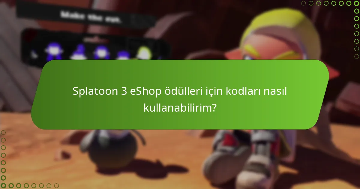 Splatoon 3 eShop ödül programından hangi faydaları elde ediyorum?