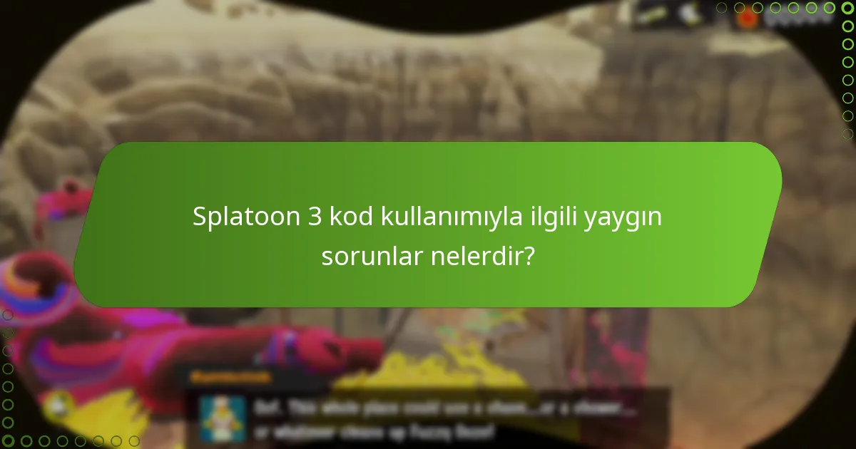 Splatoon 3’te belirli hata kodları için çözümler nelerdir?